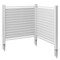 Casafield Privacy Screen - Outdoor Vinyl&#xA0;Fence Panel Enclosure for AC / Trash Bins / Pool Equipment